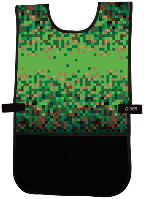 Zástěrka na výtvarnou výchovu pončo Pixel